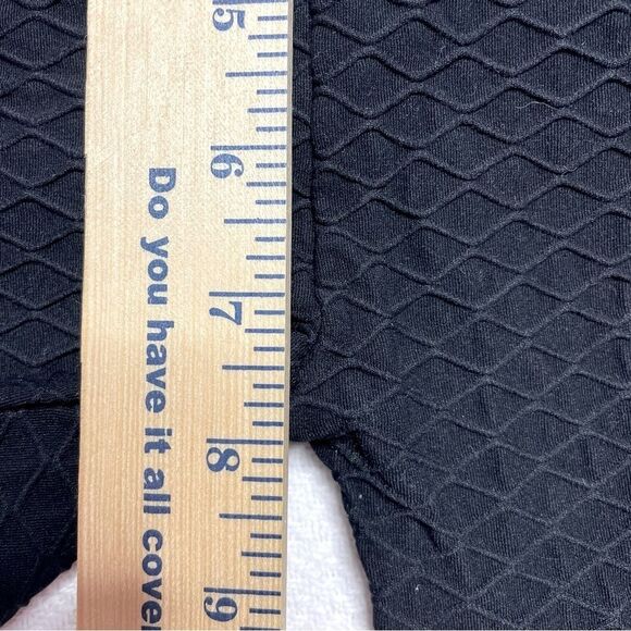BoomBooty Legging Textured Pattern Black Size Large - Picture 11 of 13